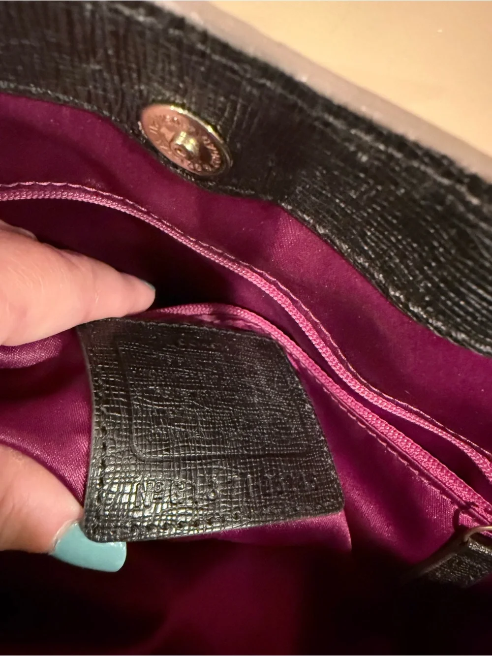 Coach Madison Caroline Black Leather Carryall Satche